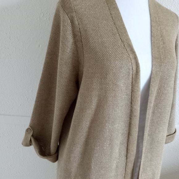Talbots Gold Cardigan Sweater - Picture 6 of 10